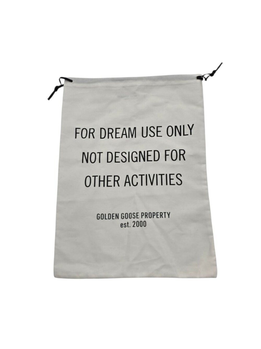Golden Goose White Drawstring Sneaker Dust Bag
